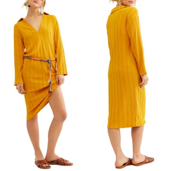 NWT Free People Astrid Collard Tee Dress - Picture 2 of 2